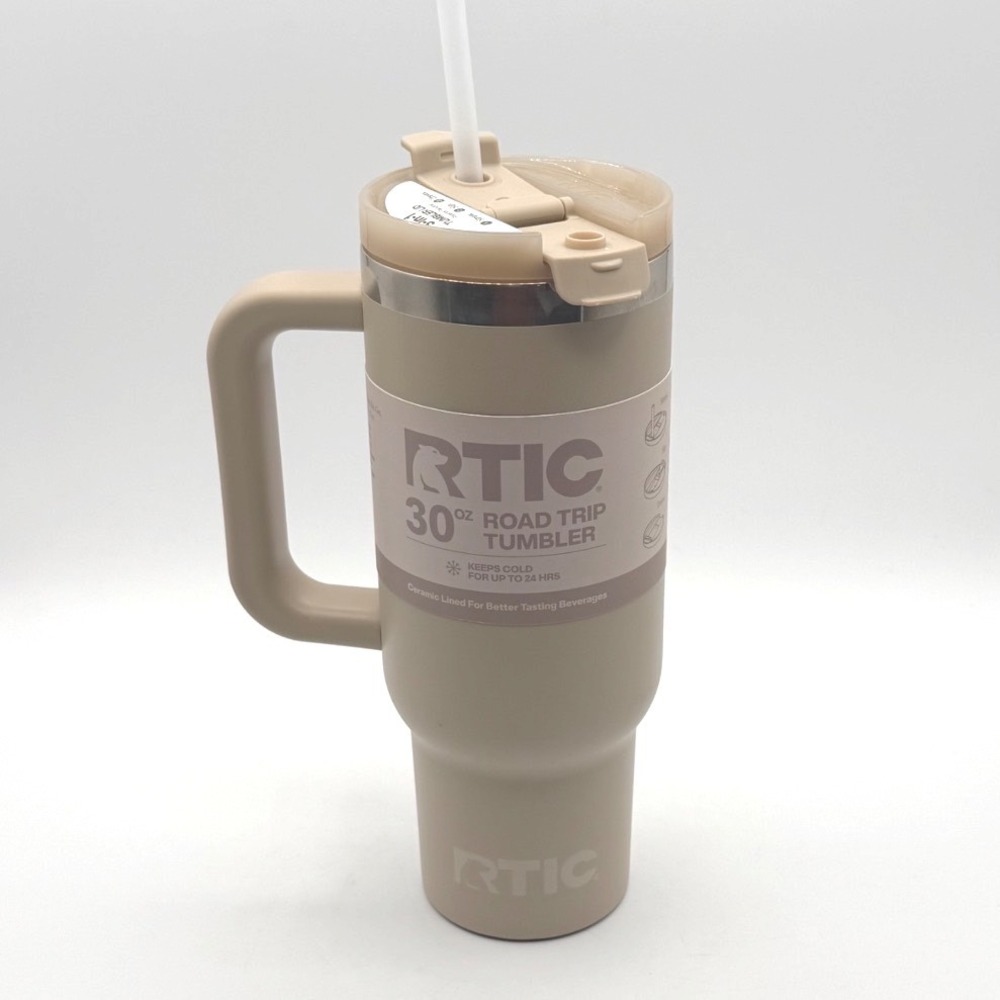 RTIC 30oz Road Trip Tumbler Ceramic Leak-Resistant Straw Lid